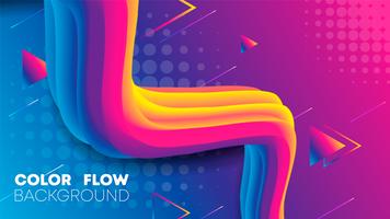 Dynamic Liquid Gradient color Background, Fluid gradient vector