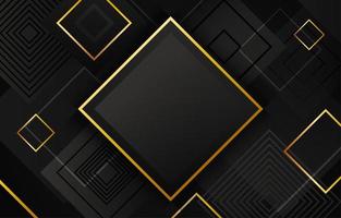 Geometric Black and Gold Background vector