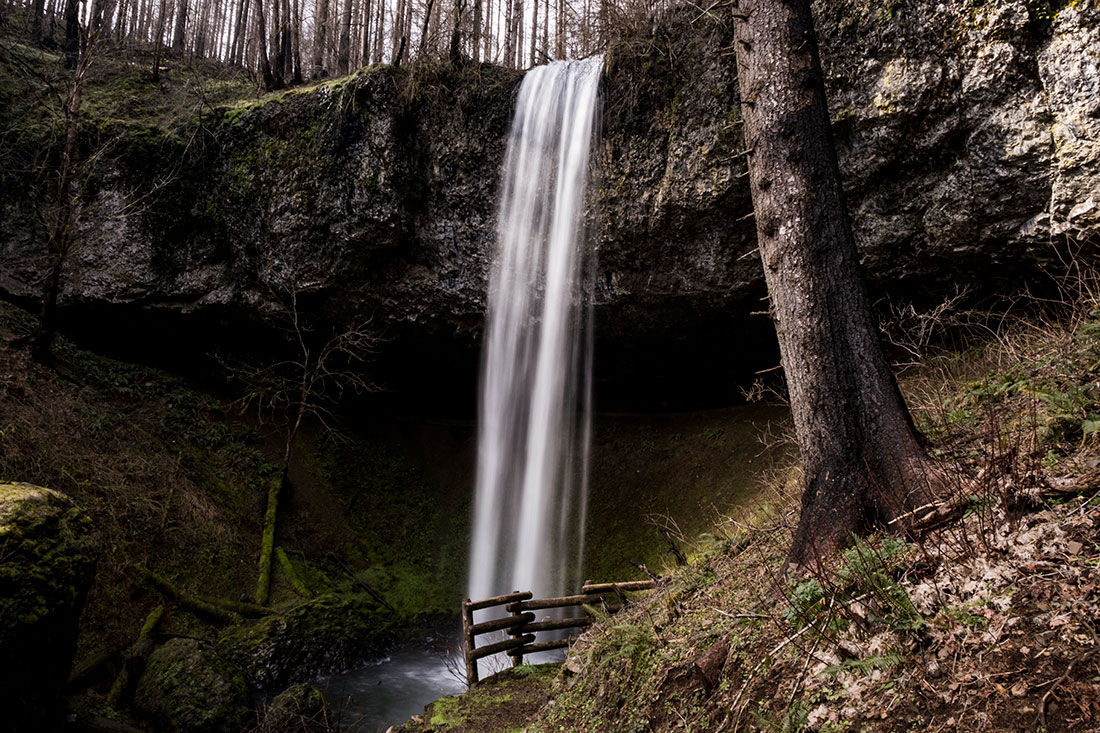 Shellburg Falls north of Lyons, Ore., is a popular natural attraction and sacred site for local tribes that has been closed since the fires.