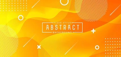 Orange Abstract Fluid Background vector