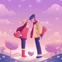 Romantic of Loving Couple vector