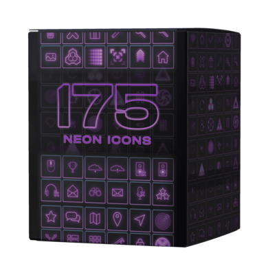 175 Neon Icons Pack